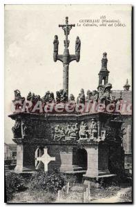 Postcard Old Calvary Guimiliau Finistere coast is