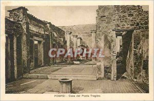 Old Postcard Pompei Casa del Poeta Tragico