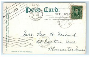 Postcard Longfellow Mansion, Portland ME Maine 1906 G33