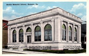 Hazelton, Pennsylvania - The Markle Memorial Library - c1930