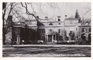 New York Hyde Park Franklin Roosevelt Home Front View Real Photo