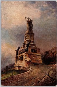 Das Nationaldenkmal Auf Dem Niederwald Hesse Germany ~ Monument Postcard