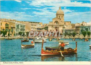 Postcard Modern Kalkara Creek Malta Valletta