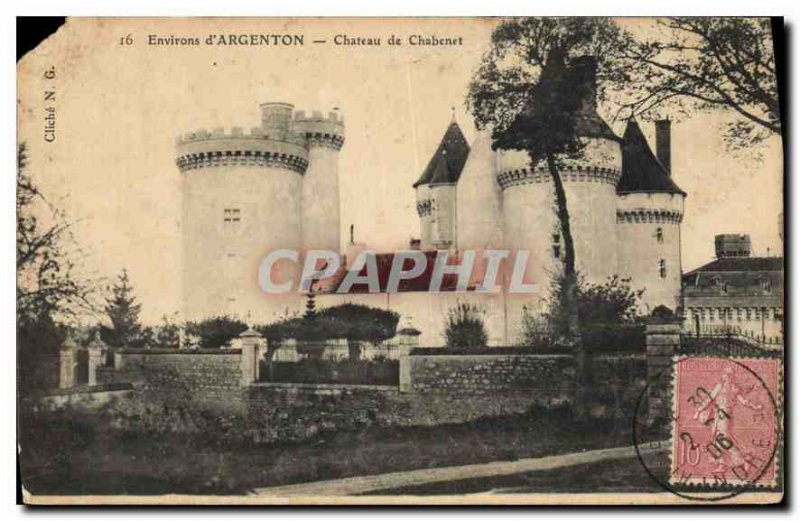 Surroundings Old Postcard Argenton Chateau de Chabenet