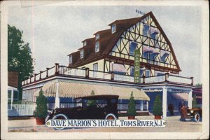 Toms River New Jersey NJ Dave Marion's Hotel c1910 Postcard
