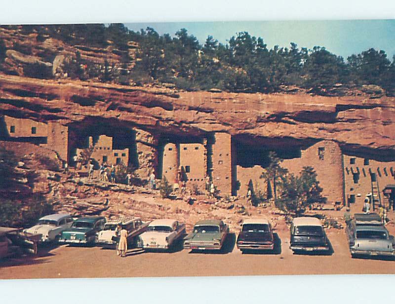 Pre-1980 OLD CARS AT MANITOU CLIFF DWELLINGS Colorado Springs Colorado CO AD2407