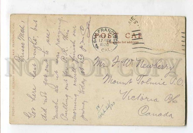 415856 USA San Francisco in 1849 Vintage postcard