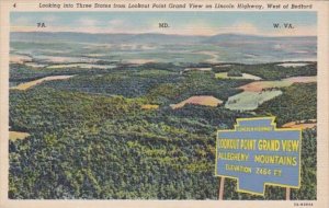 Pennsylvania Looking Into Three States From Lookout Point Grand View On Linco...