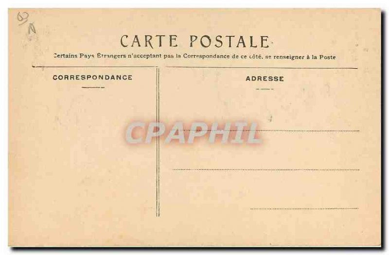 Old postcard Chantilly Chateau Grande Allee