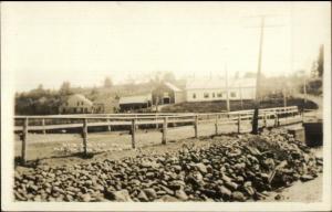 North Monmouth ME Old Grist Mill c1910 Real Photo Postcard