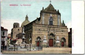 Messina - La Cathedrale Italy Basilica Cattedrale Messina Italy Postcard