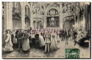 Monaco - Monte Carlo - Casino - Schmitt Roulette table - Old Postcard