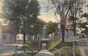 Subway High Street Clinton Connecticut 1908 postcard