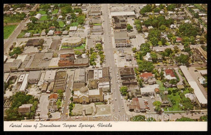 Aerial view of Downtown Tarpon Springs