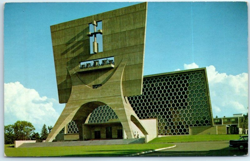 Postcard - St. John's Abbey - University Church - Collegeville, Minnesota