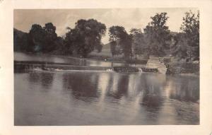 Mansfield Ohio Dam Waterfront Real Photo Antique Postcard K80981