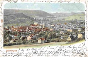 Meiningen Panorama Thuringia Germany 1908 postcard