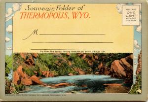 Folder - Thermopolis, Wyoming.  (18 views + covers + narrative)