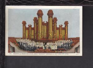 Organ,Mormon Tabernacle,Salt Lake City,UT Postcard 