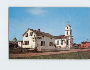 Postcard Christ Church and the pastor's House Near Cornwall Ontario Canada