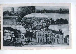 232855 GERMANY Parchim Mecklenburg Vintage collage postcard