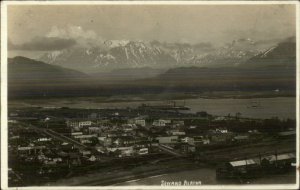 Seward AK Birdseye View c1920 Real Photo Postcard