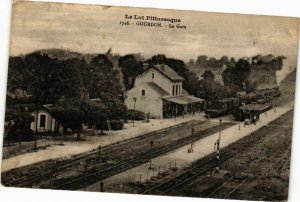 CPA AK GOURDON - La Gare (211333)