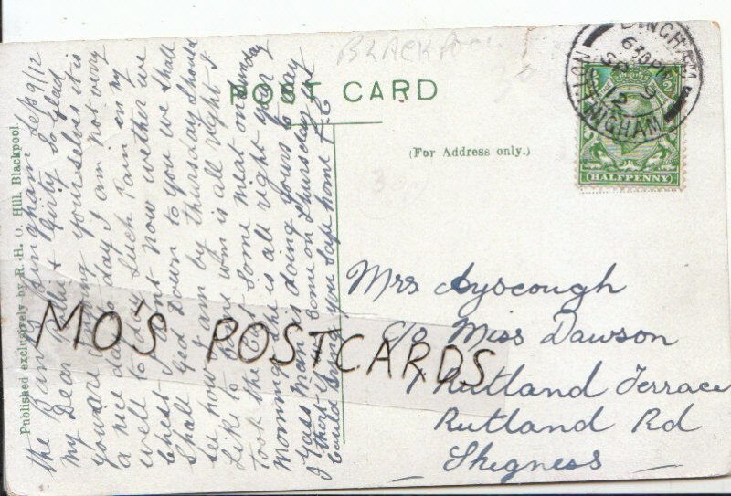 Genealogy Postcard - Ayscough - Rutland Terrace, Rutland Rd, Skegness  Ref 5690A