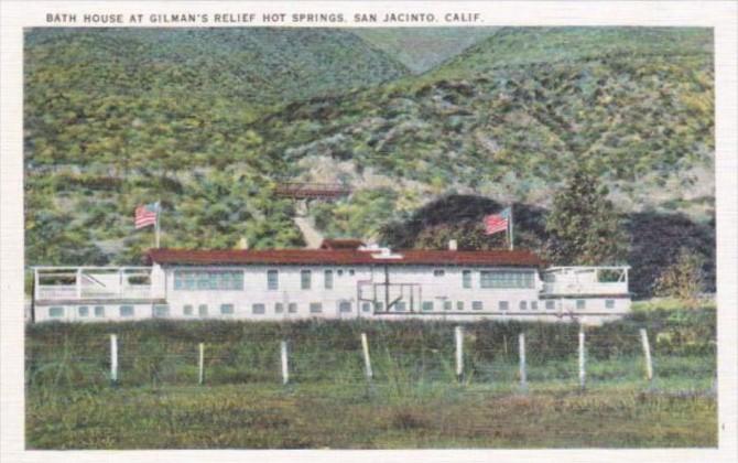 California San Jacinto Bath House At Gilman's Relief Hot Springs