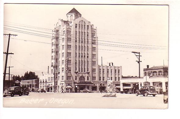 Real Photo, Downtown,  Baker, Ohio