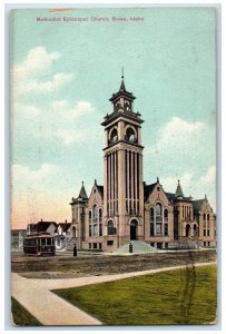 Boise Idaho ID Postcard Methodist Episcopal Church Building Exterior 1910 Posted