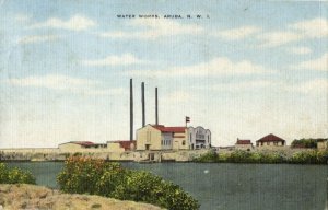 aruba, N.W.I., Waterworks (1949) Postcard