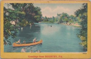 Postcard Greetings from Roxbury PA