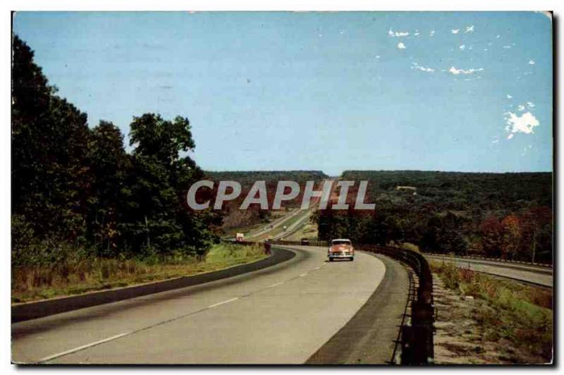 Postcard Old Wilbur Cross Parkway in Connecticut