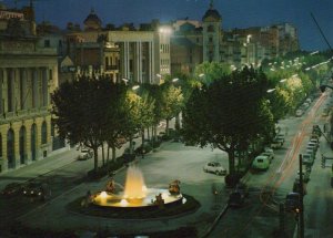 Spain Postcard - Tarragona - Generalisimo's Avenue, Nightly   RR7847