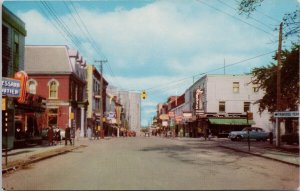 Sorel Quebec Rue Roy Street Unused Desjardins Studio Vintage Postcard H28