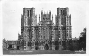 BR60889 the west front wells cathedral  real photo  uk