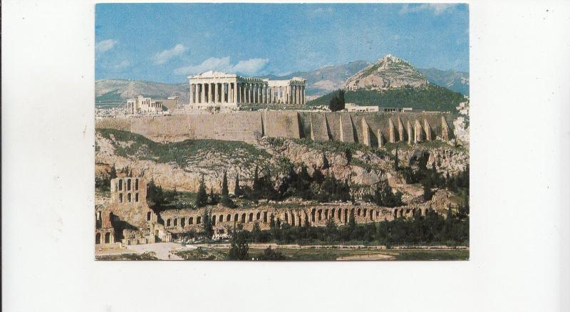 BF26179 athens view of the acropolis   greece   front/back image