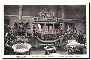 Old Postcard Versailles Car From Rite Of Charles X