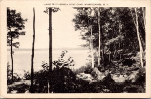 Postcard NH Winnipesaukee - Geneva Point Camp Sunset Tryst