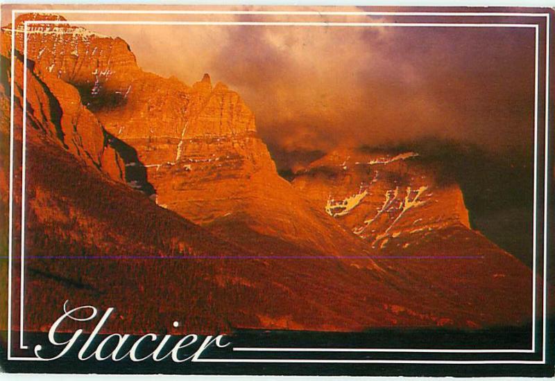 Glacier Sunrise Sunset St Marys Lake Glacier National Park  Postcard  # 8065