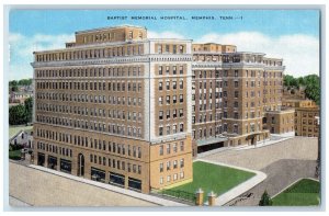 1951 Baptist Memorial Hospital Building Memphis Tennessee TN Vintage Postcard