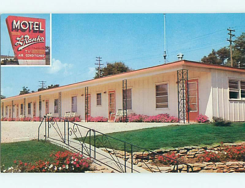 Unused Pre-1980 L-RANKO MOTEL Toledo Iowa IA u3135-12