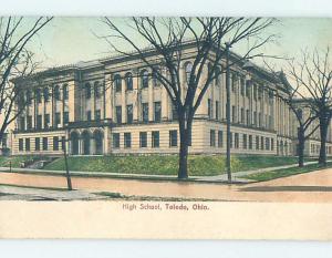 Pre-1907 HIGH SCHOOL Toledo Ohio OH A1934