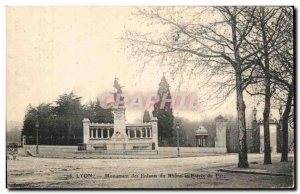 Old Postcard Lyon Monument Of Children And Du Rhone Entree Du Parc