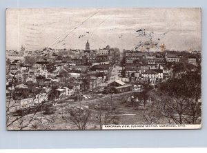 J95/ Cambridge Ohio Postcard c1910 Panorama View Court House Stores 405