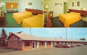 Ludington, MI Michigan  VIKING ARMS MOTEL Room~Station Wagon  ROADSIDE  Postcard