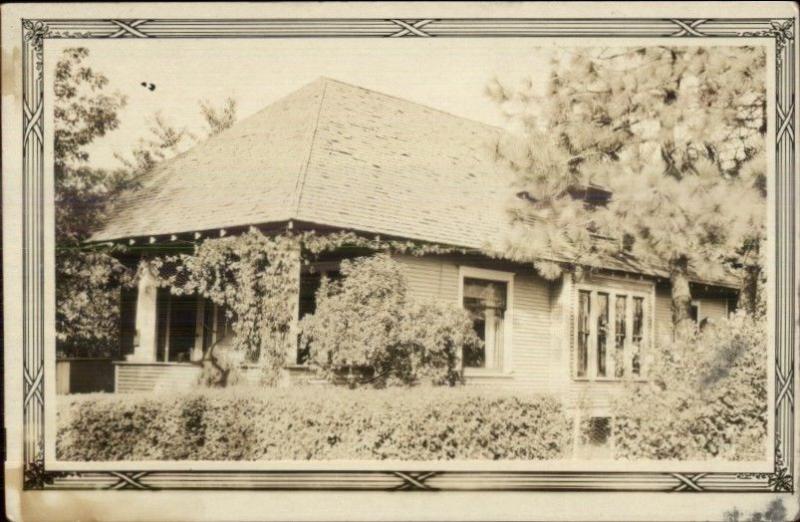 Spokane WA Home of Carl Jacobson 811 Pine Court Real Photo Postcard