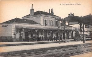 LES LAUMES COTE-d'OR FRANCE~la GARE POSTCARD 1919