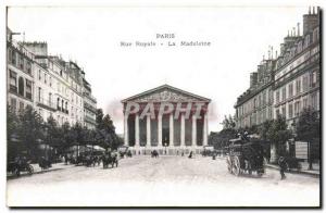 Old Postcard Paris Street Royan La Madeleine